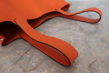 Load image into Gallery viewer, HERMES PICOTIN LOCK MM Clemence leather Feu □R Engraving Hand bag 700090084