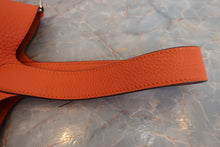 Load image into Gallery viewer, HERMES PICOTIN LOCK MM Clemence leather Feu □R Engraving Hand bag 700090084