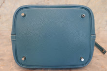 Load image into Gallery viewer, HERMES PICOTIN LOCK MM Clemence leather Blue jean □O Engraving Hand bag 700120043