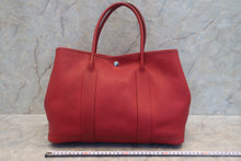 将图片加载到图库查看器,HERMES GARDEN PARTY PM Negonda leather Rouge casaque □Q刻印 Tote bag 700120185