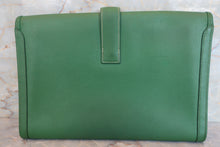 画像をギャラリービューアに読み込む, HERMES/エルメス ジジェPM クシュベル グリーン 〇X刻印 クラッチバッグ 700030212