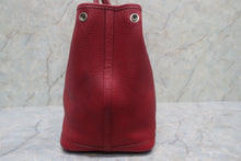 将图片加载到图库查看器,HERMES GARDEN PARTY PM Negonda leather Rouge casaque □Q刻印 Tote bag 700120185