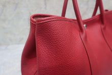 将图片加载到图库查看器,HERMES GARDEN PARTY PM Negonda leather Rouge casaque □Q刻印 Tote bag 700120185