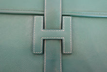 画像をギャラリービューアに読み込む, HERMES/エルメス ジジェPM クシュベル グリーン 〇X刻印 クラッチバッグ 700030212