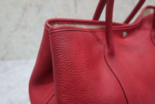 将图片加载到图库查看器,HERMES GARDEN PARTY PM Negonda leather Rouge casaque □Q刻印 Tote bag 700120185