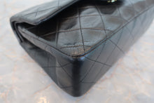 Load image into Gallery viewer, CHANEL Matelasse double flap double chain shoulder bag Lambskin Black/Gold hadware Shoulder bag 700100160