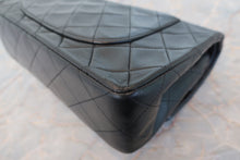 Load image into Gallery viewer, CHANEL Matelasse double flap double chain shoulder bag Lambskin Black/Gold hadware Shoulder bag 700100160