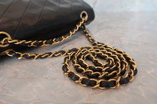 Load image into Gallery viewer, CHANEL Matelasse double flap double chain shoulder bag Lambskin Black/Gold hadware Shoulder bag 700100160