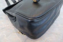Load image into Gallery viewer, CHANEL CC mark Chain back pack Caviar skin Black/Gold Hardware Back pack 800070175