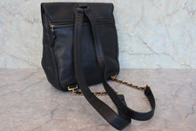 Load image into Gallery viewer, CHANEL CC mark Chain back pack Caviar skin Black/Gold Hardware Back pack 800070175