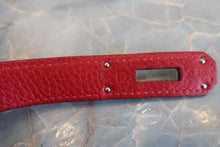 将图片加载到图库查看器,HERMES JYPSIERE 28 Clemence leather Rouge casaque □Q刻印 Shoulder bag 800050053