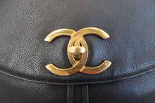 Load image into Gallery viewer, CHANEL CC mark Chain back pack Caviar skin Black/Gold Hardware Back pack 800070175