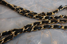 画像をギャラリービューアに読み込む, CHANEL/シャネル マトラッセWフラップWチェーンショルダーバッグ ラムスキン ブラック/ゴールド金具 ショルダーバッグ 800030143