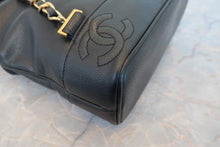 Load image into Gallery viewer, CHANEL Triple CC Chain back pack Caviar skin Black/Gold Hardware Back pack 800080017