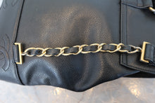 Load image into Gallery viewer, CHANEL Triple CC Chain back pack Caviar skin Black/Gold Hardware Back pack 800080017