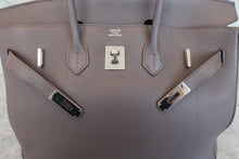 Load image into Gallery viewer, HERMES BIRKIN 35 Togo leather Etain Hand bag 700070166