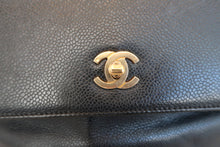Load image into Gallery viewer, CHANEL Triple CC Chain back pack Caviar skin Black/Gold Hardware Back pack 800080017