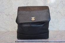 Load image into Gallery viewer, CHANEL Triple CC Chain back pack Caviar skin Black/Gold Hardware Back pack 800080017
