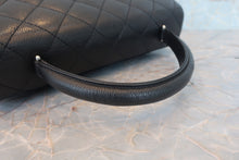 画像をギャラリービューアに読み込む, CHANEL/シャネル マトラッセ台形ハンドバッグ キャビアスキン ブラック/シルバー金具 ハンドバッグ 800030133