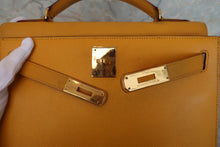 將圖片載入圖庫檢視器 HERMES/エルメス ケリー28 クシュベル ジョーヌ 〇Z刻印 ショルダーバッグ 700080126