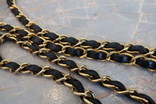 Load image into Gallery viewer, CHANEL Mademoiselle chain shoulder bag Lambskin Navy/Gold hadware Shoulder bag 700100131