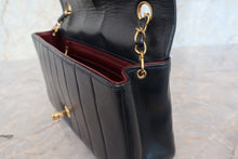 Load image into Gallery viewer, CHANEL Mademoiselle chain shoulder bag Lambskin Navy/Gold hadware Shoulder bag 700100131