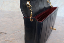 Load image into Gallery viewer, CHANEL Mademoiselle chain shoulder bag Lambskin Navy/Gold hadware Shoulder bag 700100131