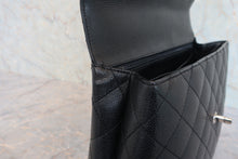 画像をギャラリービューアに読み込む, CHANEL/シャネル マトラッセ台形ハンドバッグ キャビアスキン ブラック/シルバー金具 ハンドバッグ 800030133