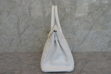 Load image into Gallery viewer, HERMES BIRKIN 30 Clemence leather White □O Engraving Hand bag 700050283