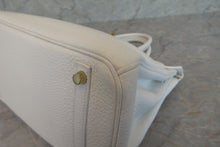 Load image into Gallery viewer, HERMES BIRKIN 30 Clemence leather White □O Engraving Hand bag 700050283
