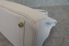 Load image into Gallery viewer, HERMES BIRKIN 30 Clemence leather White □O Engraving Hand bag 700050283