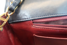 Load image into Gallery viewer, CHANEL Mademoiselle chain shoulder bag Lambskin Navy/Gold hadware Shoulder bag 700100131