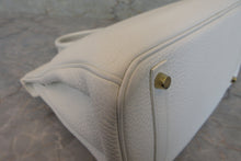 Load image into Gallery viewer, HERMES BIRKIN 30 Clemence leather White □O Engraving Hand bag 700050283