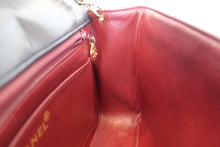 Load image into Gallery viewer, CHANEL Mademoiselle chain shoulder bag Lambskin Navy/Gold hadware Shoulder bag 700100131