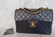 将图片加载到图库查看器,CHANEL/香奈儿 中号CF 单盖包 链条包 羊皮 Black/Gold hadware(黑色/金色金属) 肩背包 700100138