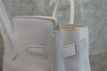 Load image into Gallery viewer, HERMES BIRKIN 30 Clemence leather White □O Engraving Hand bag 700050283