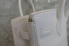 Load image into Gallery viewer, HERMES BIRKIN 30 Clemence leather White □O Engraving Hand bag 700050283
