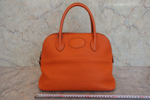 将图片加载到图库查看器,HERMES/BOLIDE 31 Clemence leather Orange □H刻印 Shoulder bag 800040168