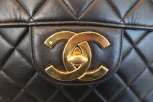 将图片加载到图库查看器,CHANEL/香奈儿 中号CF 单盖包 链条包 羊皮 Black/Gold hadware(黑色/金色金属) 肩背包 700100138