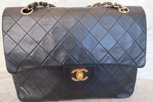 Load image into Gallery viewer, CHANEL Matelasse double flap double chain shoulder bag Lambskin Navy/Gold hadware Shoulder bag 700100126