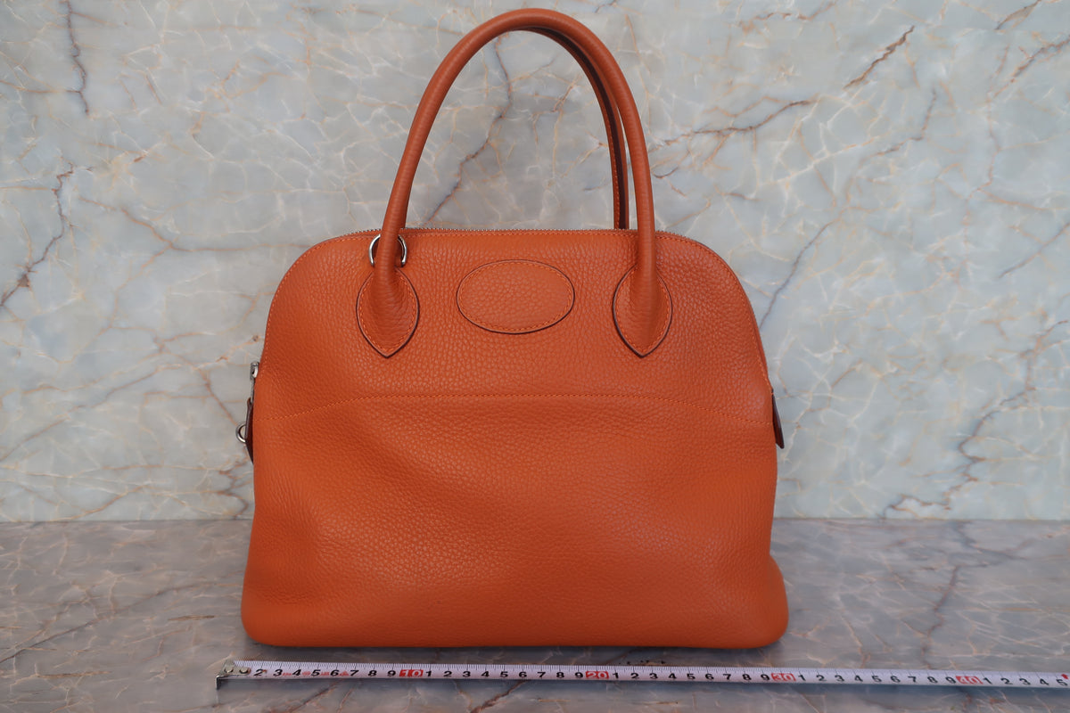 HERMES／エルメス ボリード31 トリヨンクレマンス オレンジ □I刻印