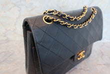 Load image into Gallery viewer, CHANEL Matelasse double flap double chain shoulder bag Lambskin Navy/Gold hadware Shoulder bag 700100126