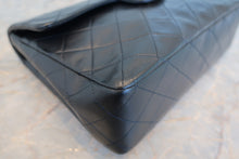 Load image into Gallery viewer, CHANEL Matelasse double flap double chain shoulder bag Lambskin Navy/Gold hadware Shoulder bag 700100126