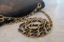 Load image into Gallery viewer, CHANEL Matelasse double flap double chain shoulder bag Lambskin Navy/Gold hadware Shoulder bag 700100126