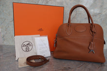 将图片加载到图库查看器,HERMES/BOLIDE 31 Clemence leather Gold □K刻印 Shoulder bag 700120028