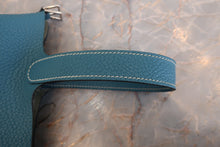 将图片加载到图库查看器,HERMES PICOTIN LOCK PM Clemence leather Blue jean □P刻印 Hand bag 800020118