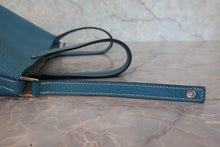 将图片加载到图库查看器,HERMES PICOTIN LOCK PM Clemence leather Blue jean □P刻印 Hand bag 800020118