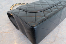 Load image into Gallery viewer, CHANEL Medium Matelasse single flap chain shoulder bag Lambskin Black/Gold hadware Shoulder bag 700080059