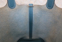 将图片加载到图库查看器,HERMES PICOTIN LOCK PM Clemence leather Blue jean □P刻印 Hand bag 800020118