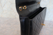 Load image into Gallery viewer, CHANEL Medium Matelasse single flap chain shoulder bag Lambskin Black/Gold hadware Shoulder bag 700100113